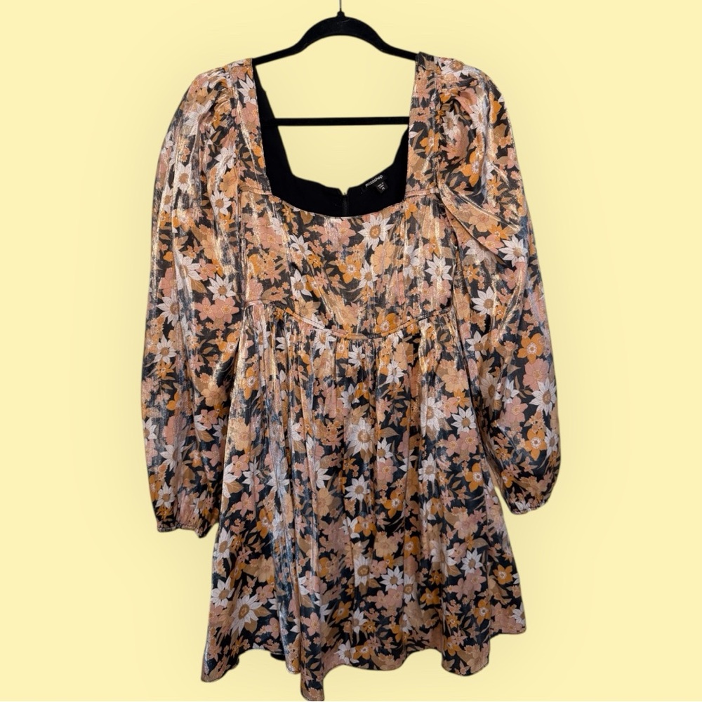 Chic Floral Puff Sleeve Blouse